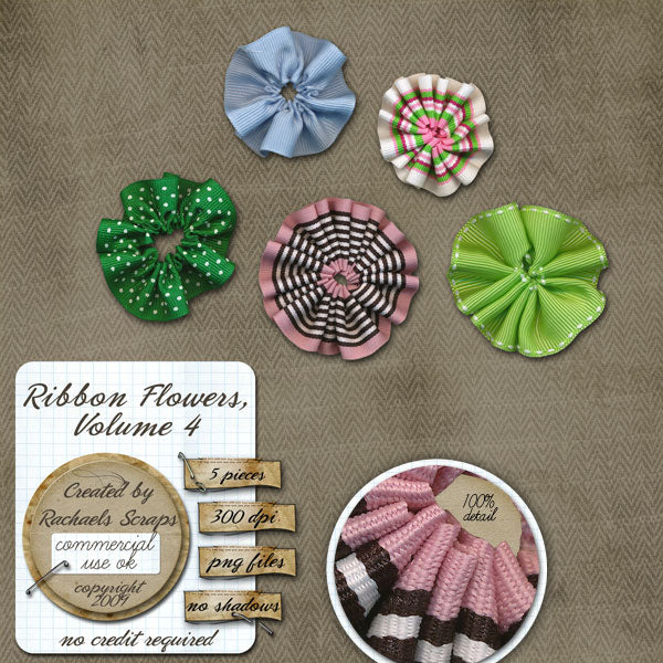 Ribbon Flowers, Volume 04