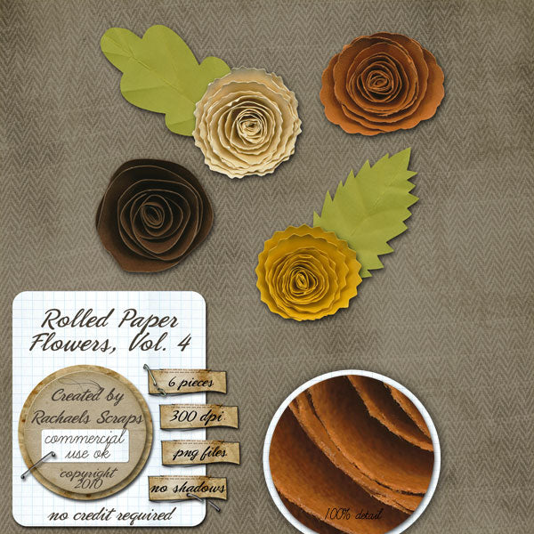 Rolled Paper Flowers, Volume 04