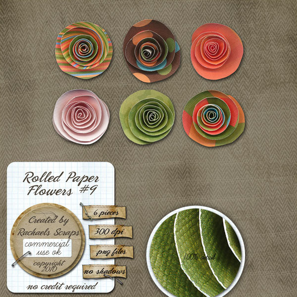 Rolled Paper Flowers, Volume 09