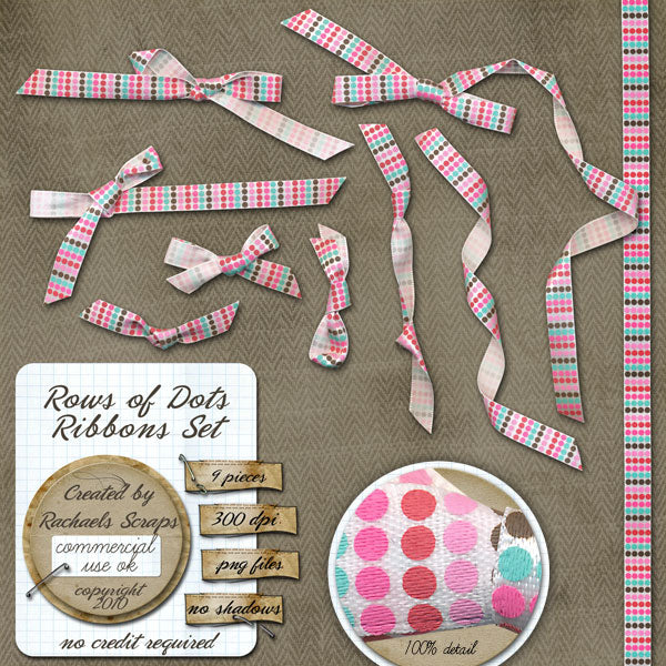 Rows of Dots Ribbons