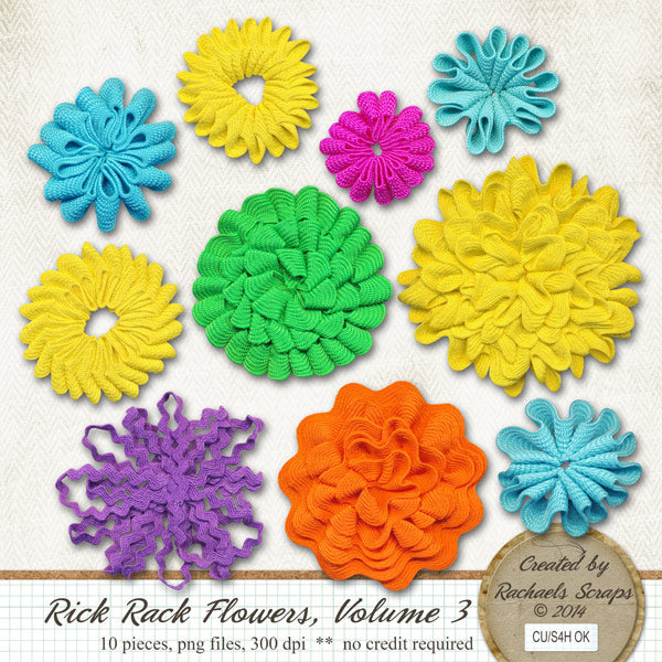 Rick Rack Flowers, Volume 03