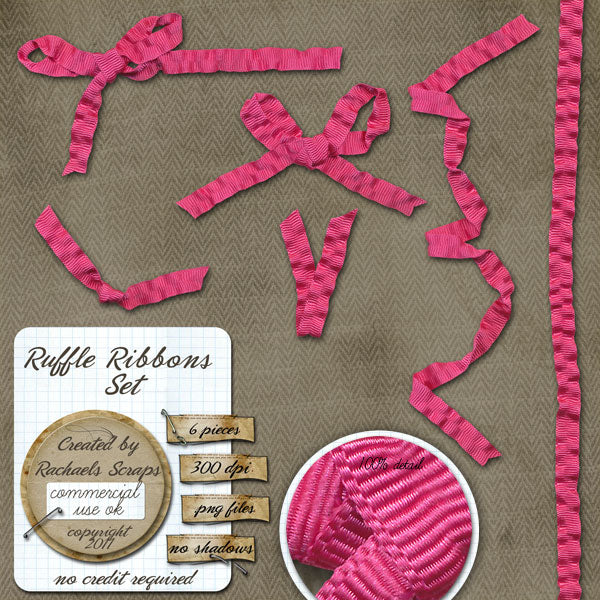 Ruffle Ribbons Set