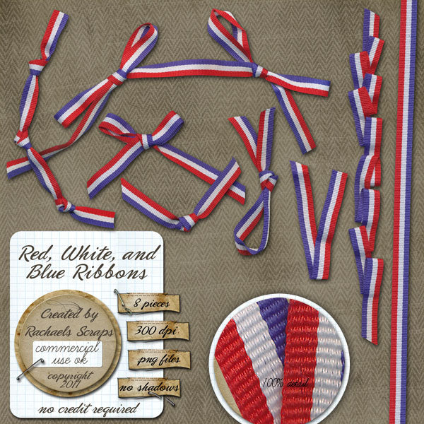 Red, White, and Blue Ribbons