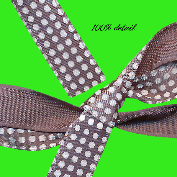 Satin Polka Dotted Ribbons