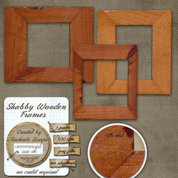 Shabby Wooden Frames