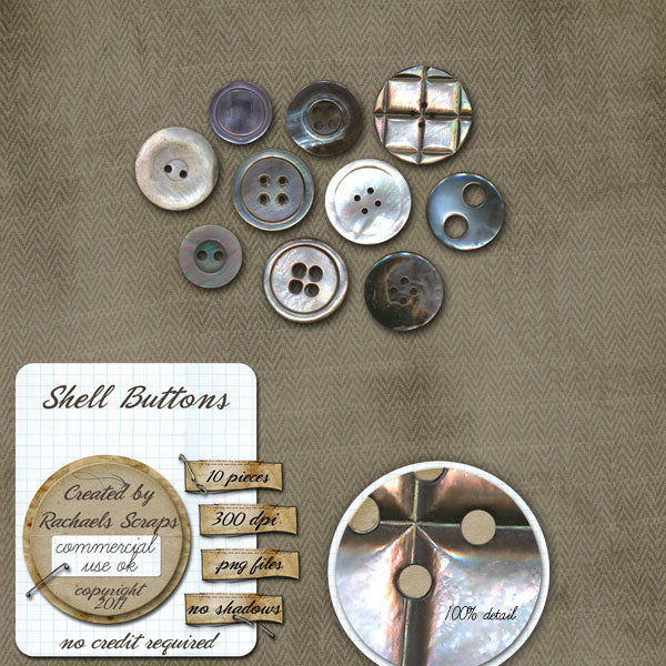 Shell Buttons, Volume 01