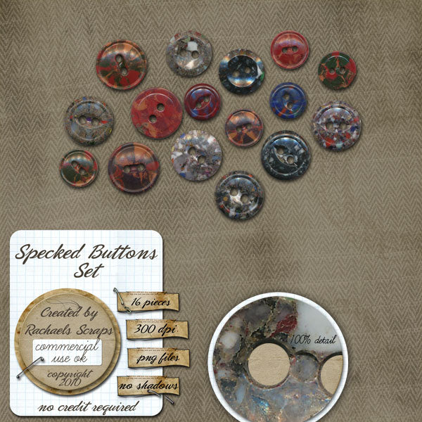 Speckled Buttons