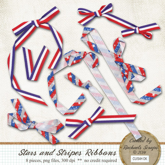 Stars and Stripes Ribbons