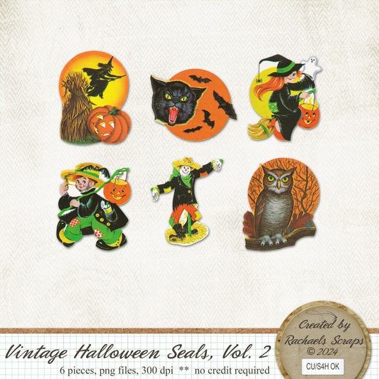 Vintage Halloween Seals, Volume 02