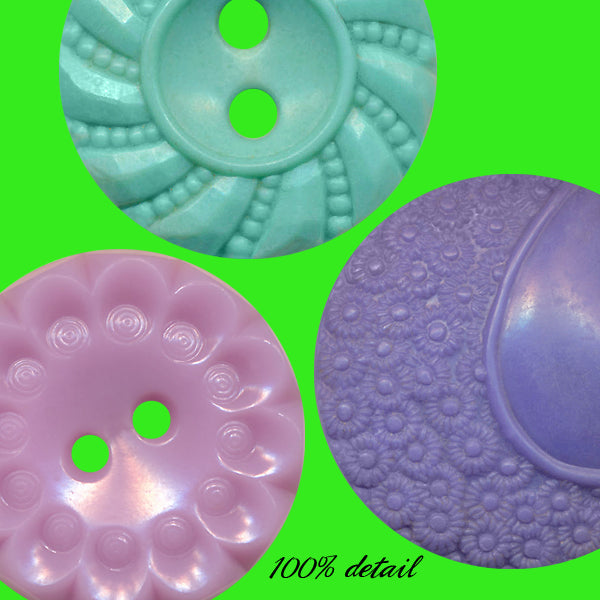 Vintage Buttons in Pastels, Volume 01