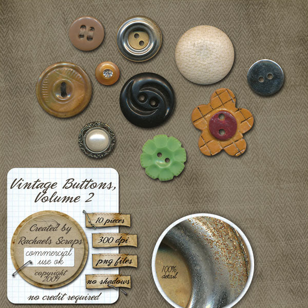 Vintage Buttons, Volume 02