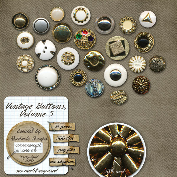 Vintage Buttons, Volume 05