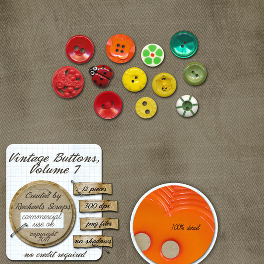 Vintage Buttons, Volume 07