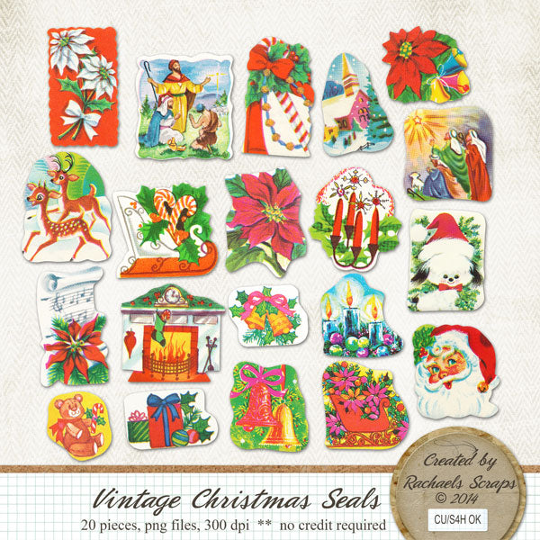 Vintage Christmas Seals