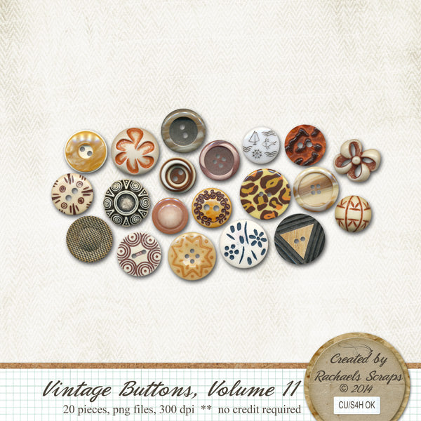Vintage Buttons, Volume 11