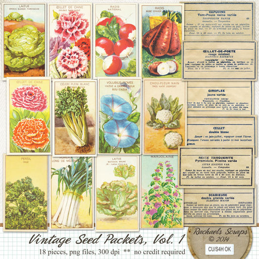 Vintage Seed Packets