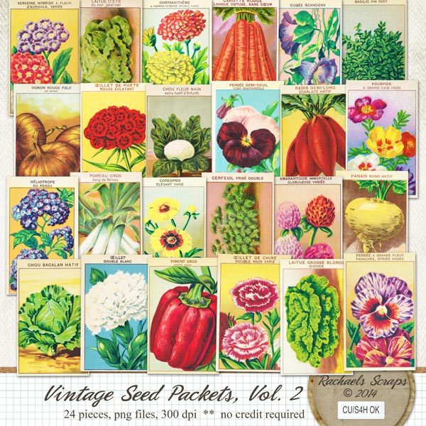 Vintage Seed Packets, Volume 02