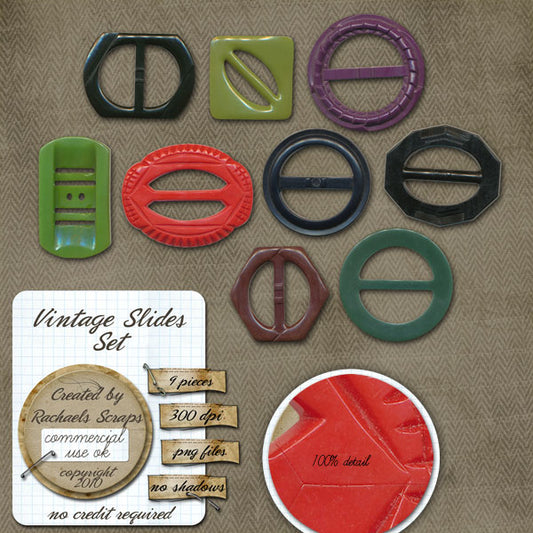 Vintage Slides Set (Buckles)