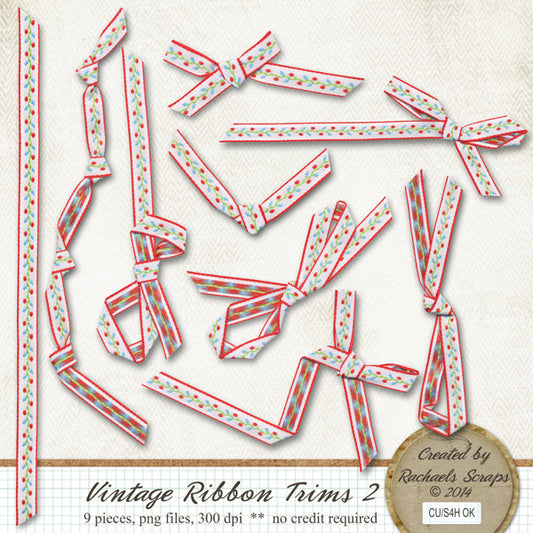 Vintage Ribbons Trims, Volume 02