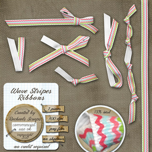 Wave Stripes Ribbons