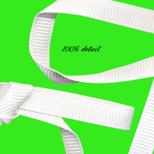 White Grosgrain Ribbons