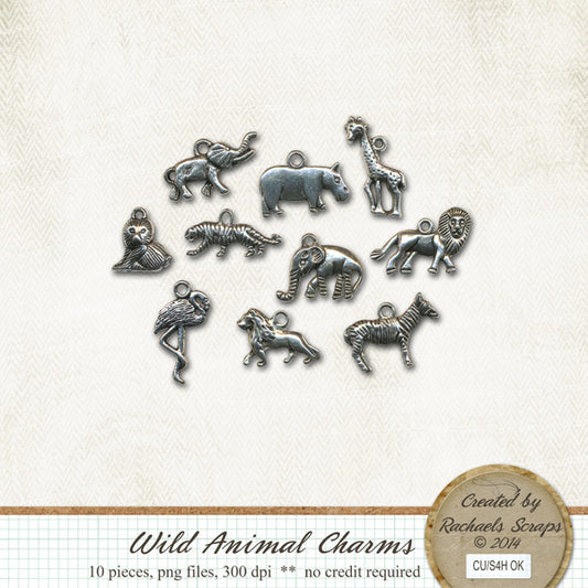 Wild Animal Charms