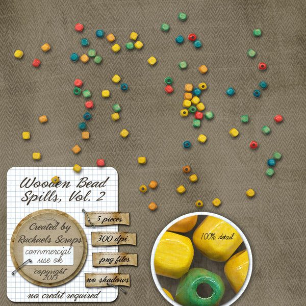 Wooden Bead Spills, Volume 02