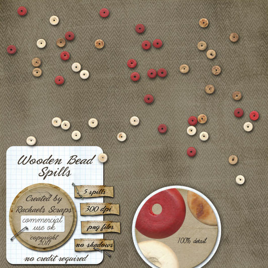 Wooden Bead Spills, Volume 01