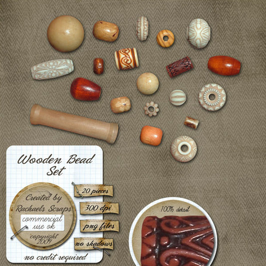 Wooden Bead Set