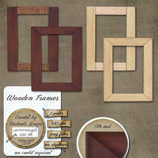 Wooden Frames Set