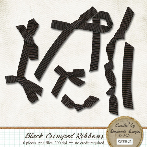 Black Crimped Ribbons, Volume 01