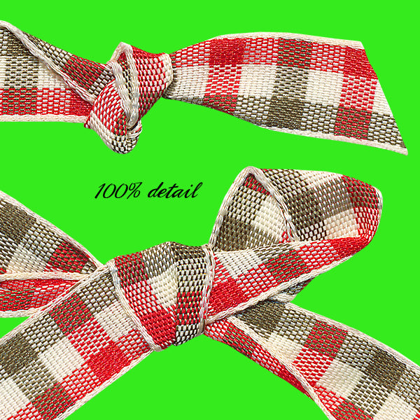 Christmas Check Ribbons