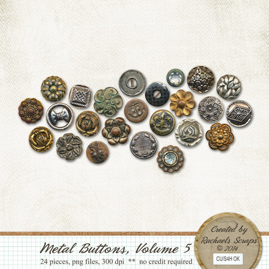 Metal Buttons, Volume 05