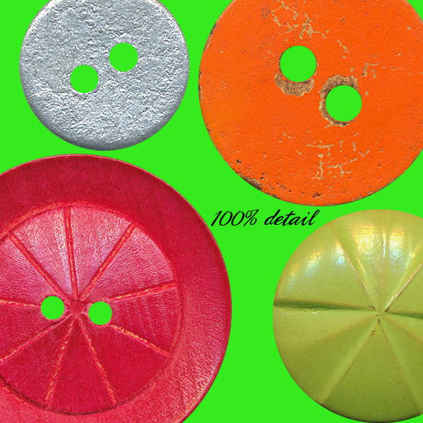 Wooden Buttons in Color