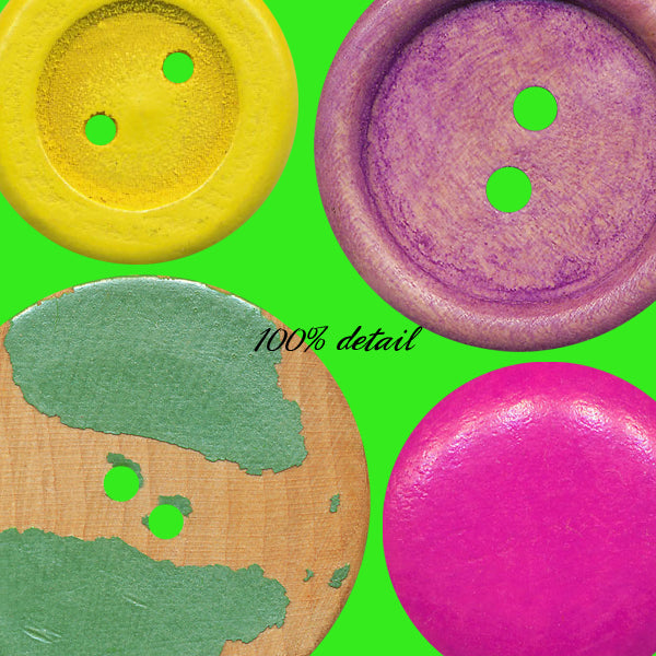 Wooden Buttons in Color